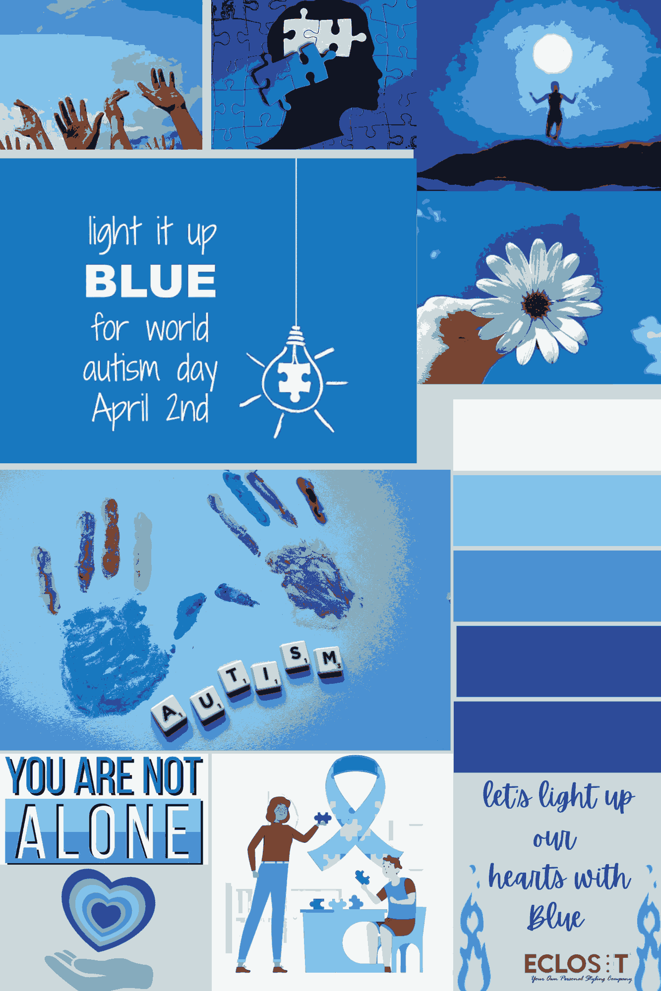  Light it up with BLUE this World Autism Day