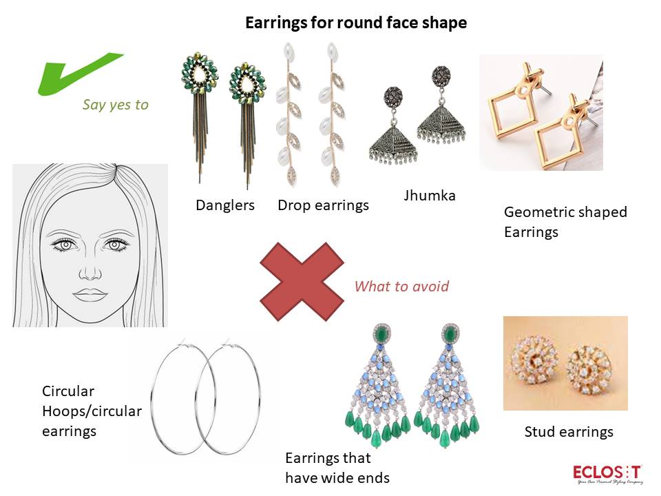 What earrings to wear if you have a round face??